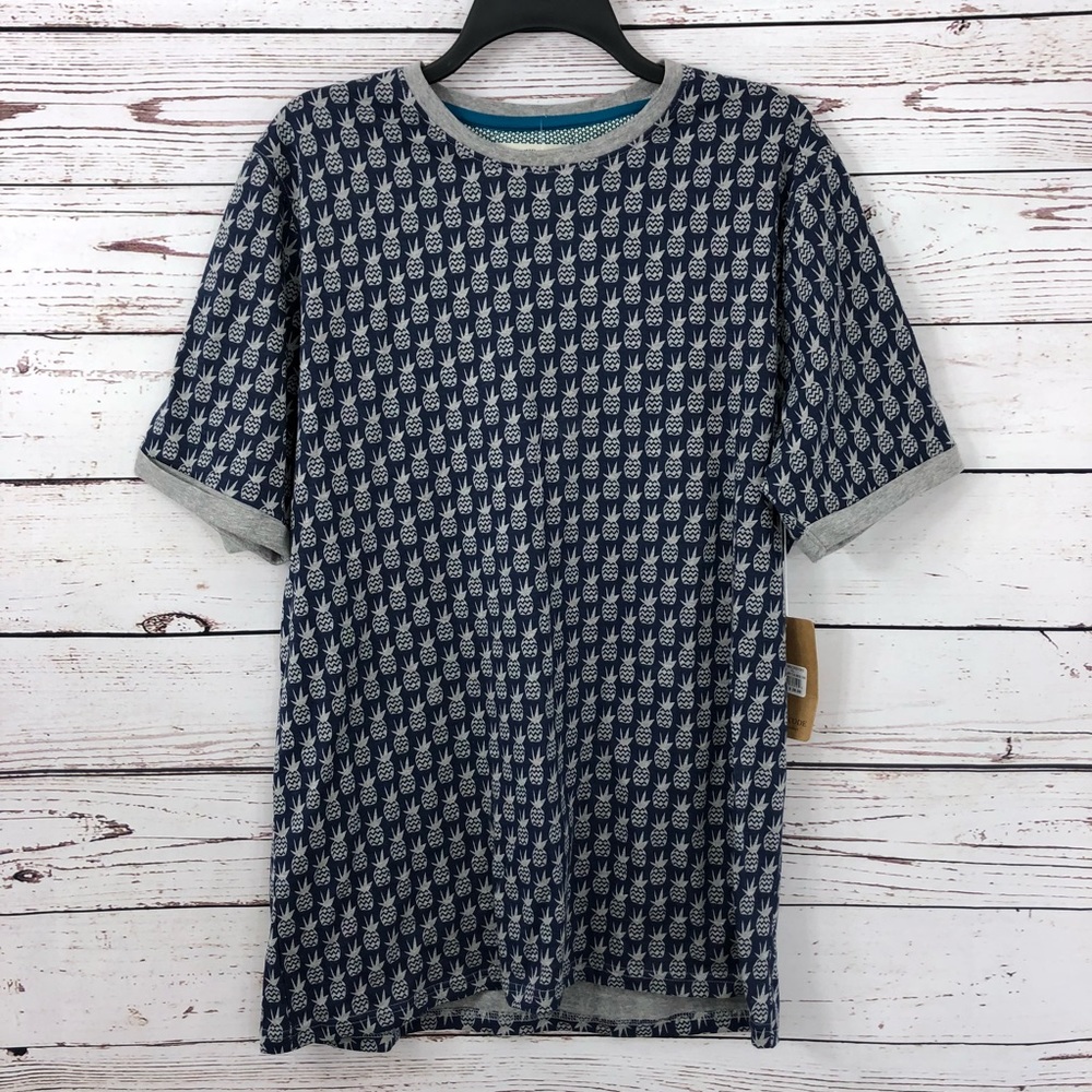 NWT NATIVE CODE  Pineapple Print Men's T-Shirt XL